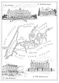 List the four main settings in the novel and discuss how they show the idea of illusion